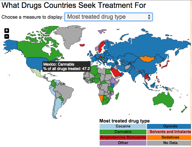 El Mapa De Las Adicciones Onu Muestra Las Drogas Más Populares En Cada