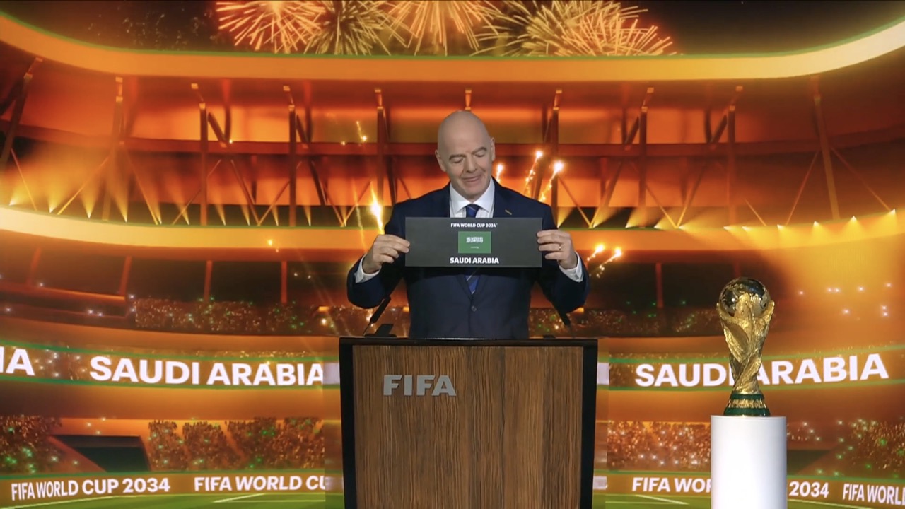 Gianni Infantino confirma a Arabia Saudita como sede el Mundial 2034