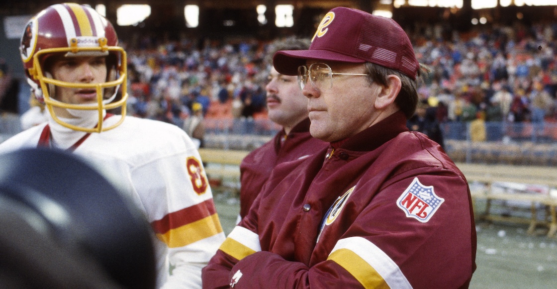 Joe Gibbs, legendario entrenador de los Washington Redskins.