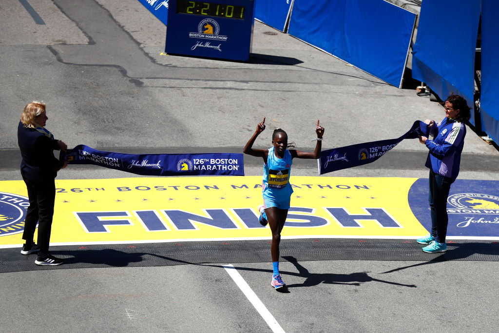 Peres Jepchirchir, winner of the 126th edition in the women's category