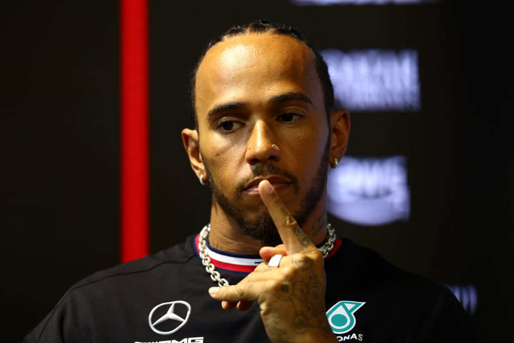 Lewis Hamilton throws in the towel against Red Bull's RB19