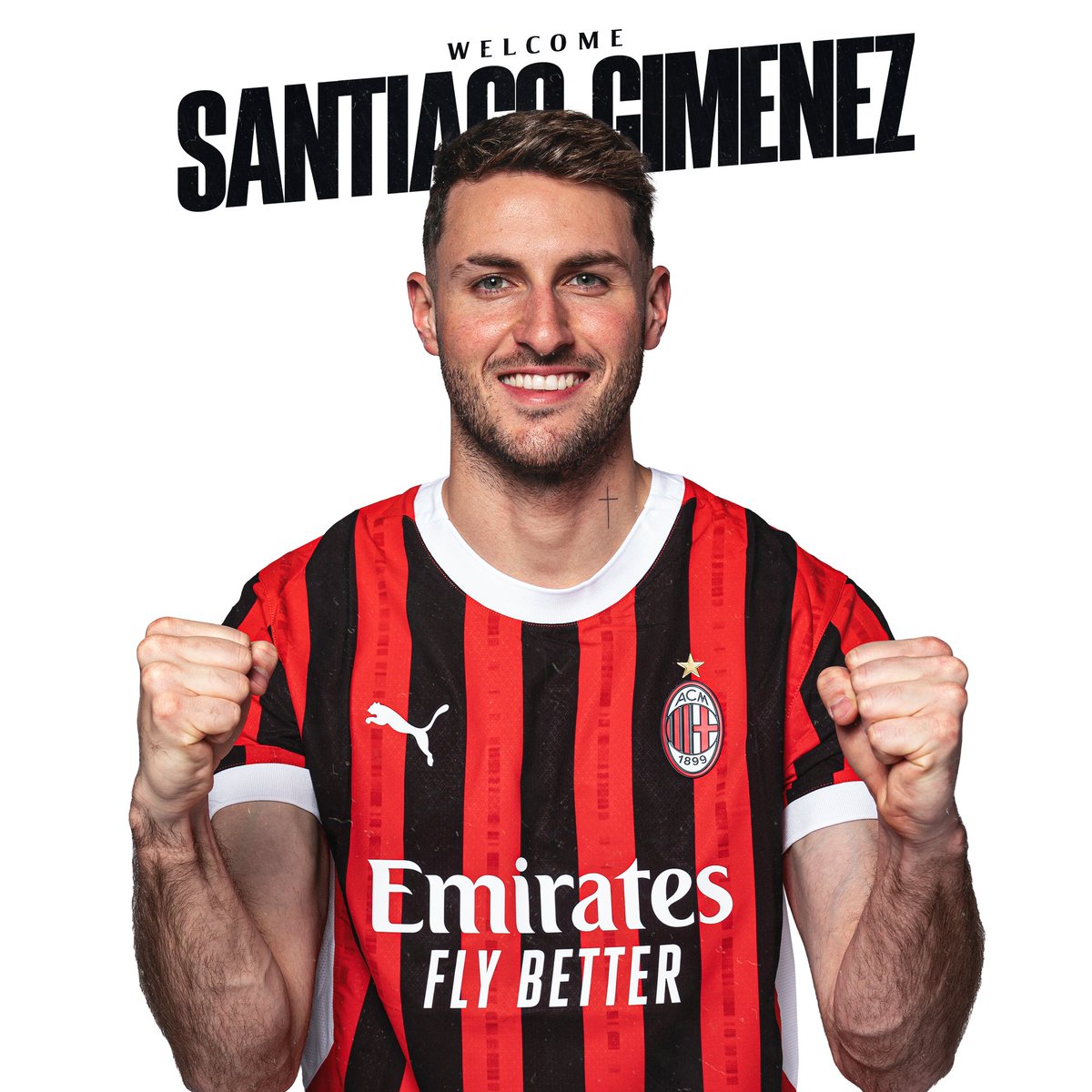 Santiago Giménez, nuevo delantero del Milan