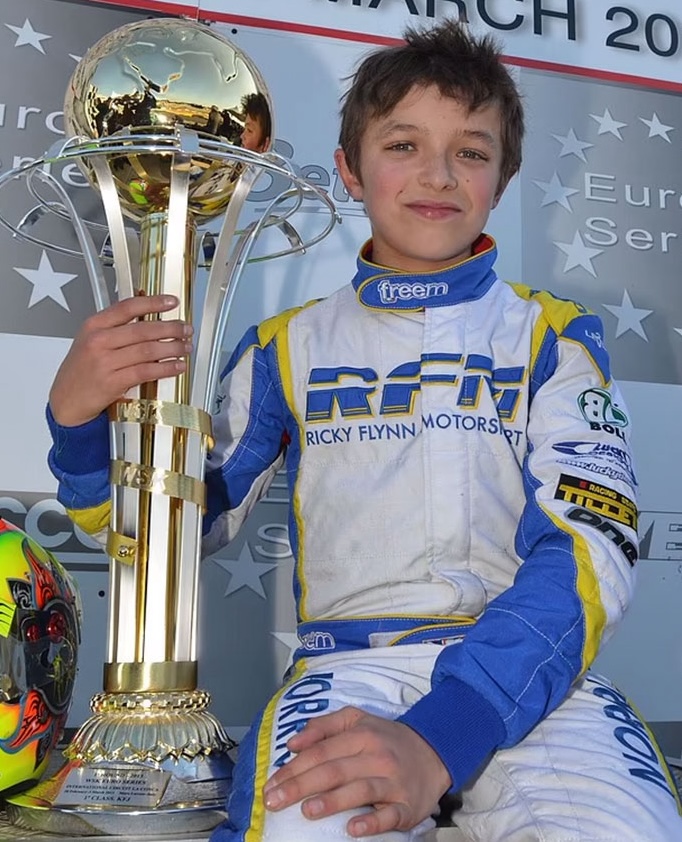 Lando Norris de niño