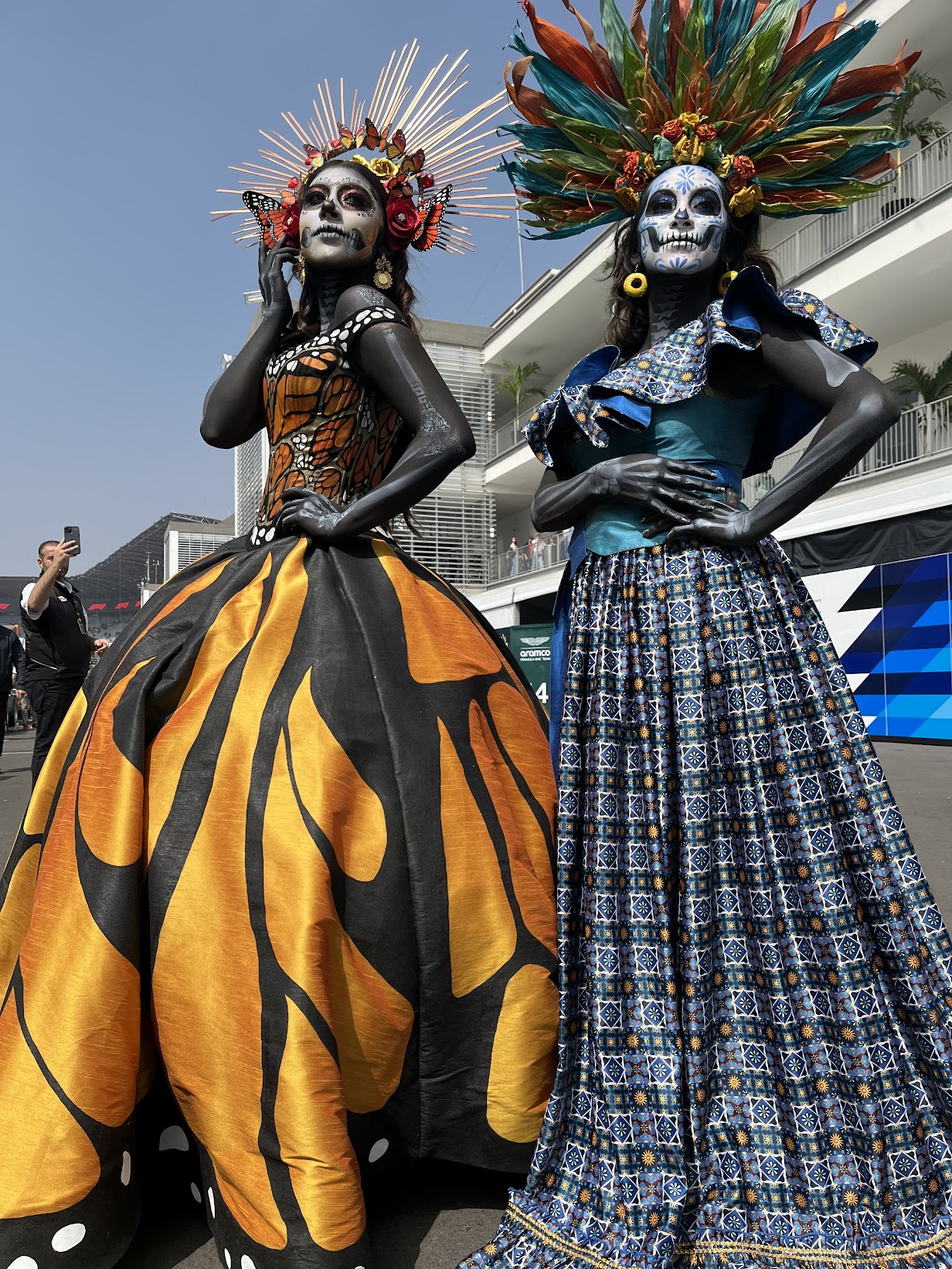 catrinas en el GP de México