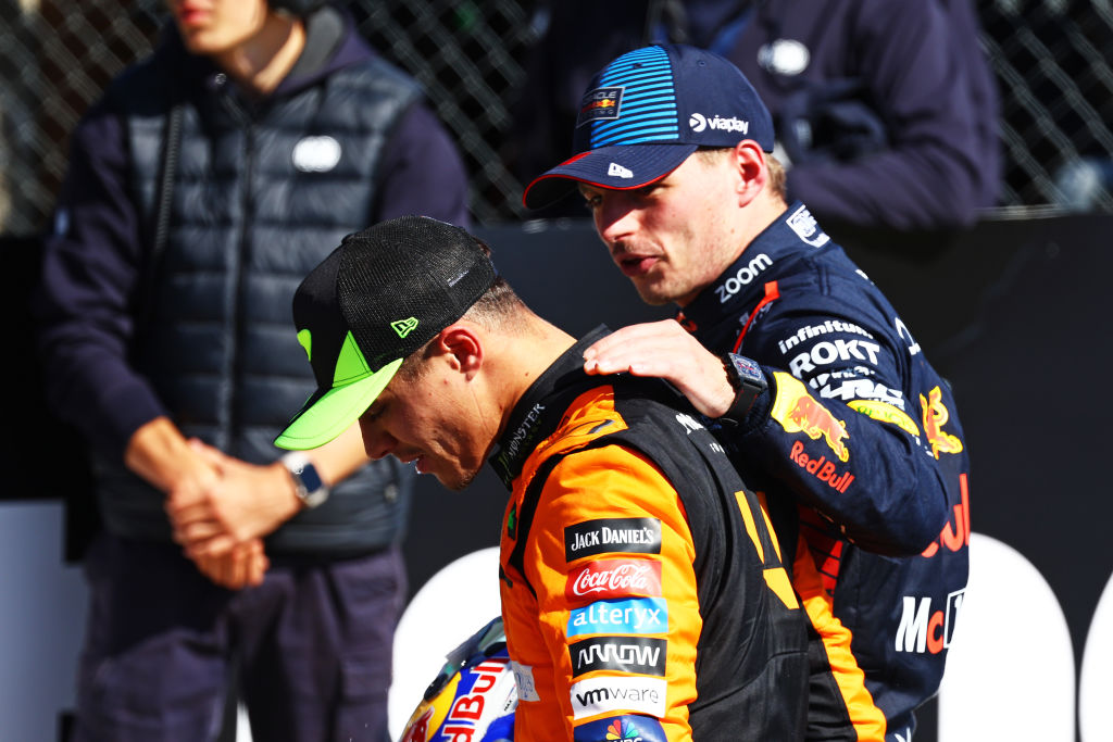 Max Verstappen y Lando Norris