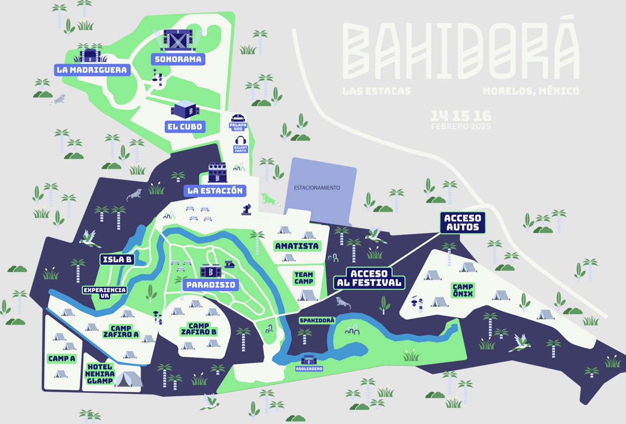 Horarios y mapa de Bahidorá 2025