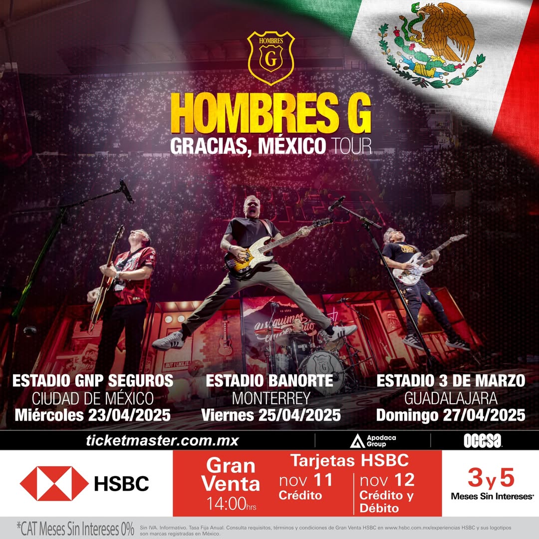 Checa los conciertos y festivales en México para abril de 2025