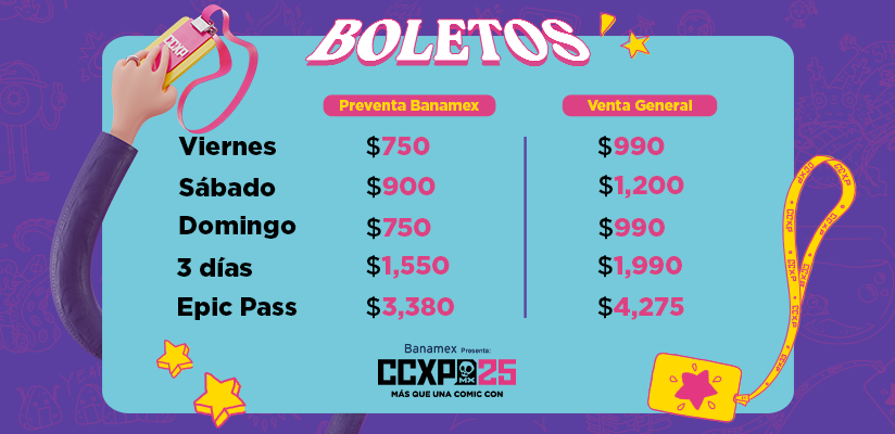 Venta de boletos de la CCXP MX 2025