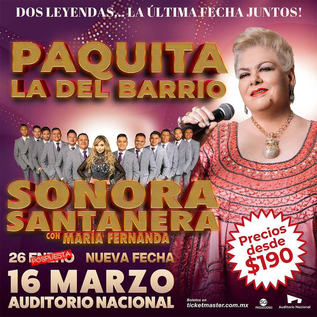 concierto paquita la del barrio