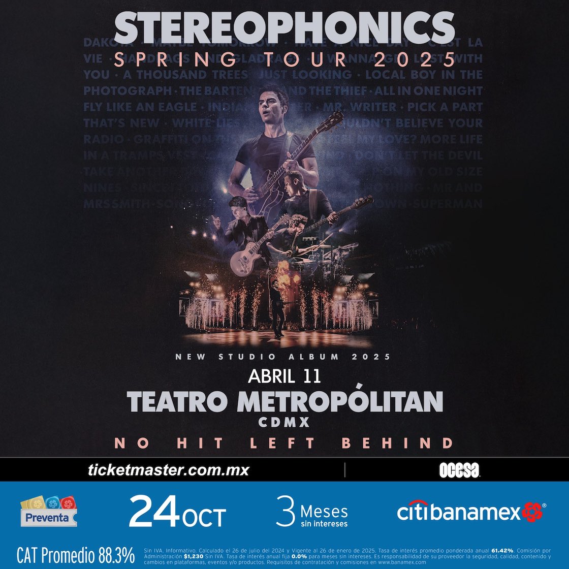 Stereophonics en México, 2025