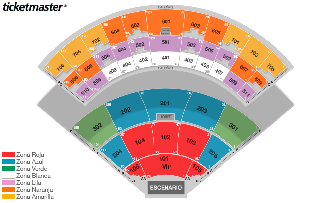 Steven Wilson mapa del Auditorio Telmex en Guadalajara