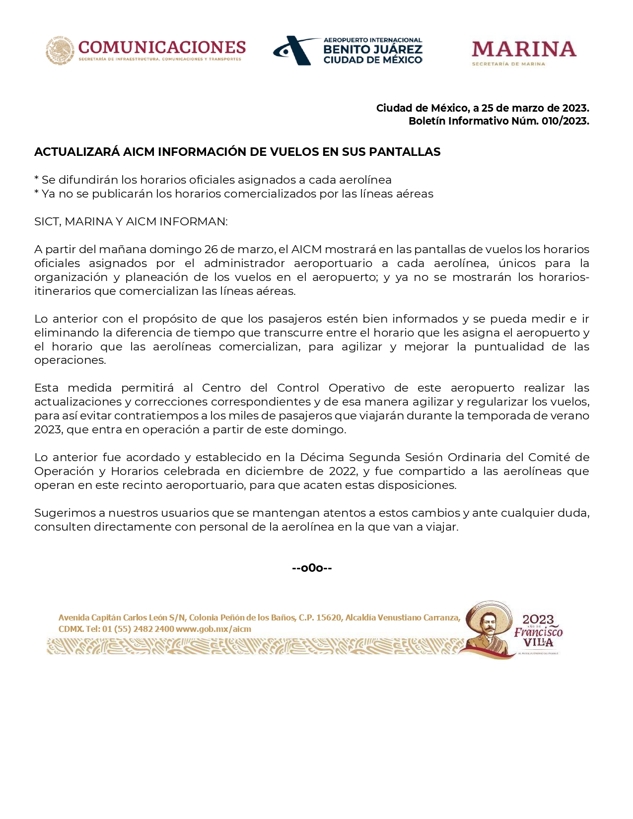 AICM statement 