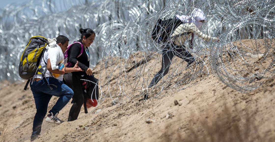 Quitan alambres de púas de frontera de texas.