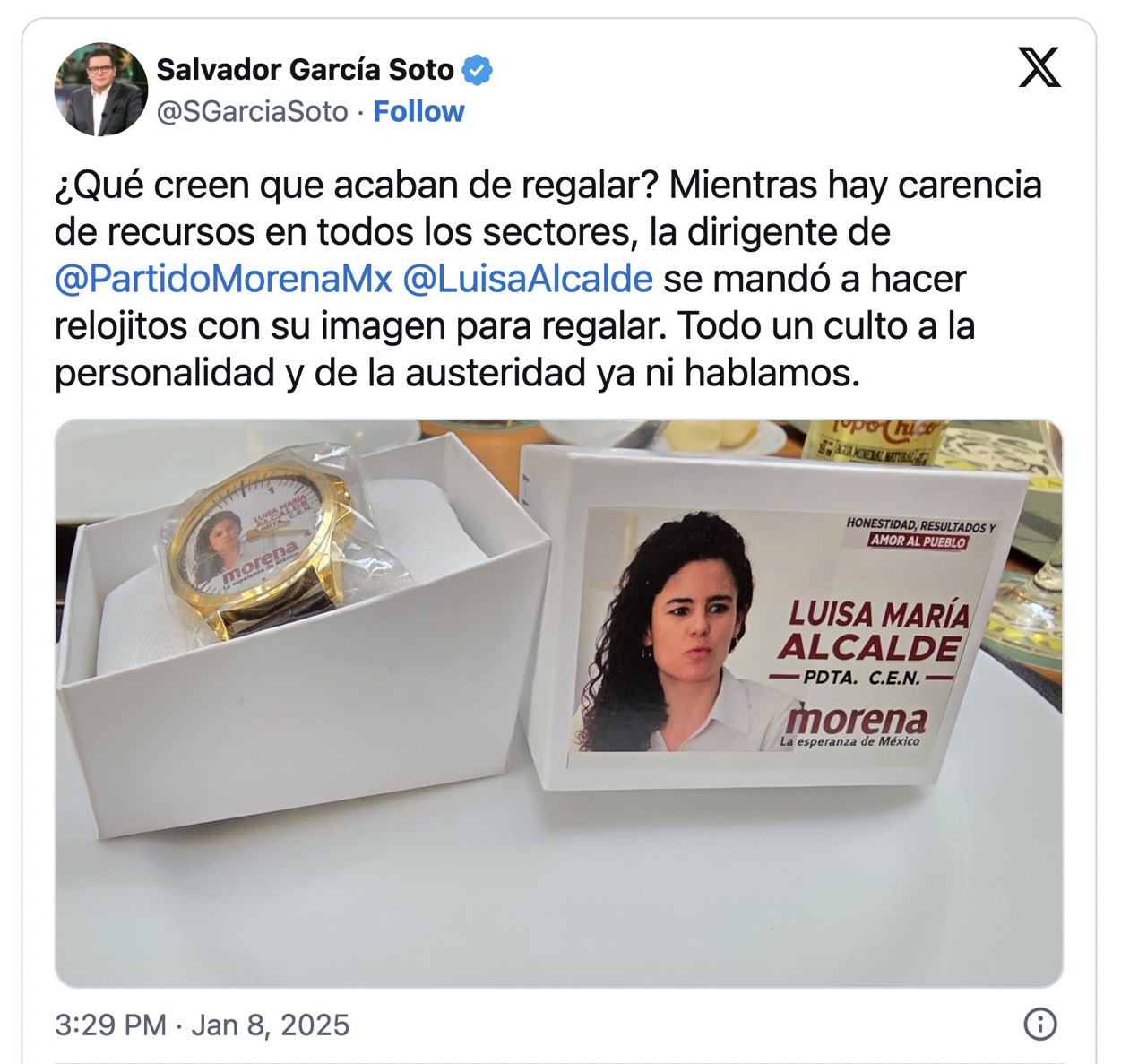 Andan regalando relojes de Luisa María Alcalde