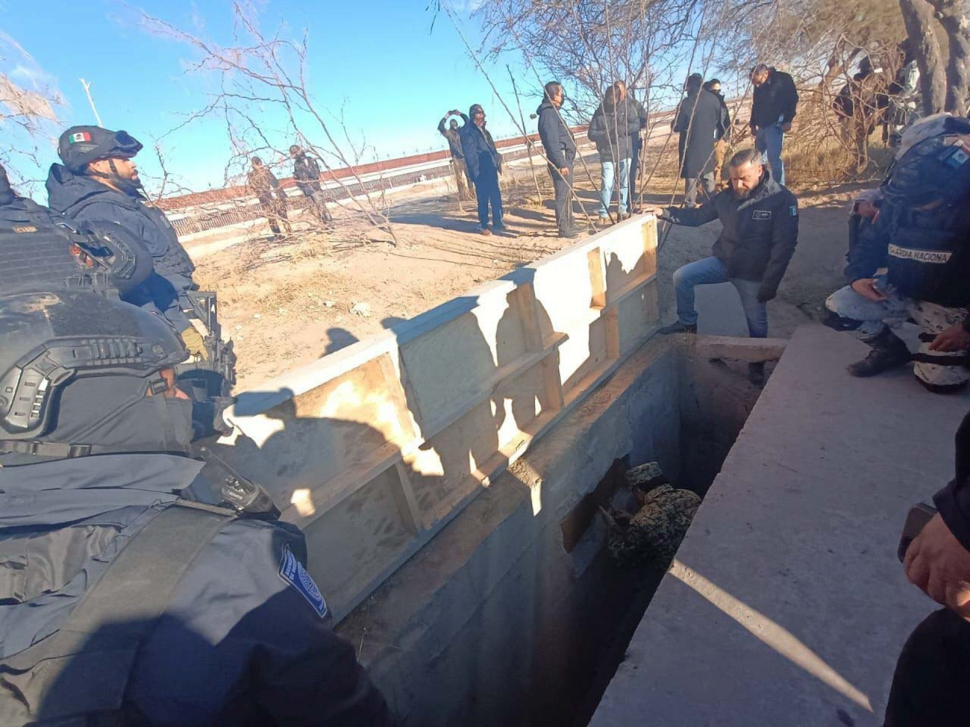 El túnel entre Ciudad Juárez y Texas para traficar migrantes y drogas