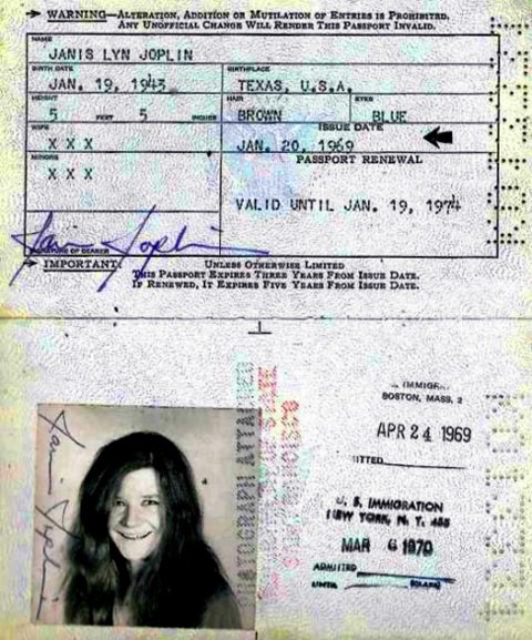 pasaporte janis joplin