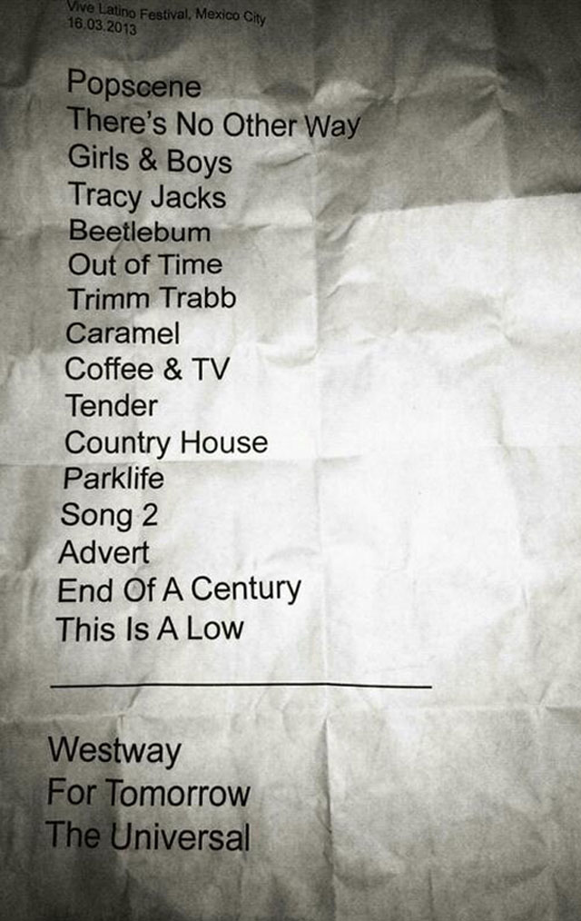 Blur-Setlist-Vive-Latino