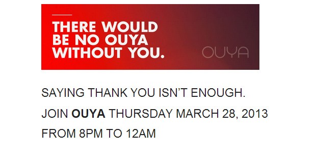 Ouya invitación