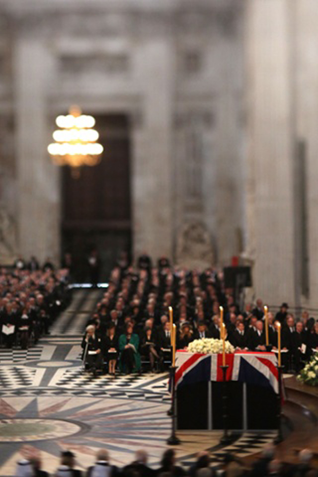 Baroness Thatcher funeral