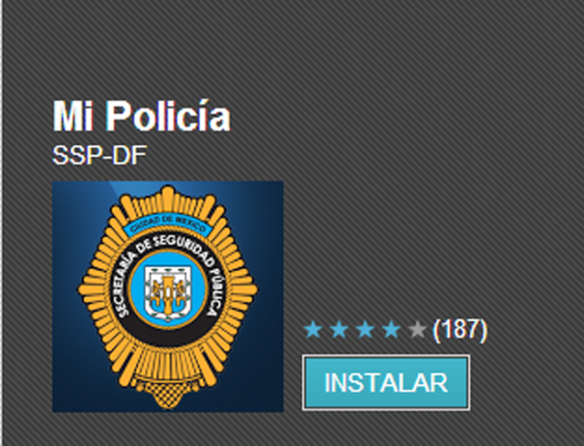 Mi Policia app ciudad mexico