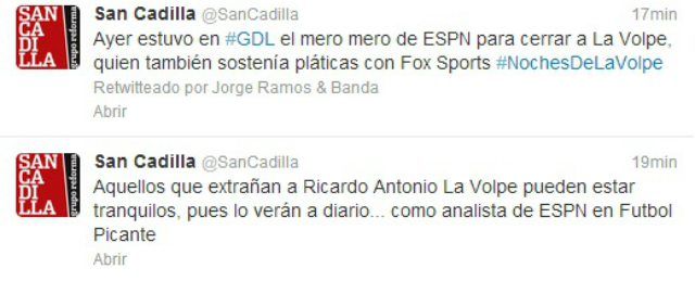 tuits sancadilla