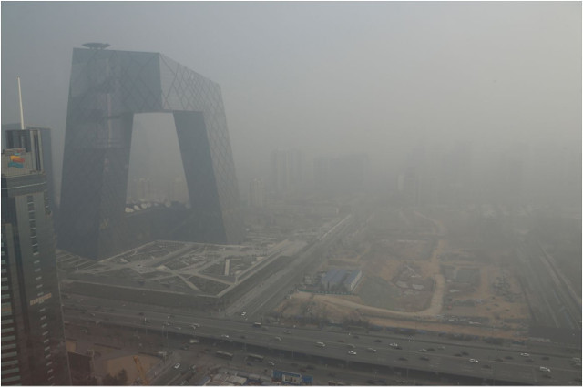 china smog 2013 TV bldg