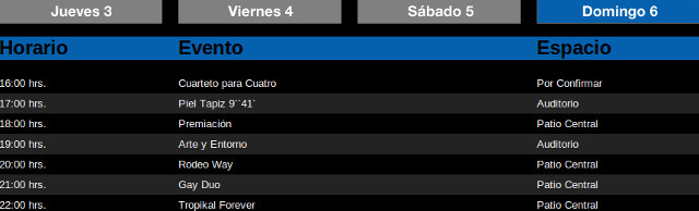 horarios facu s