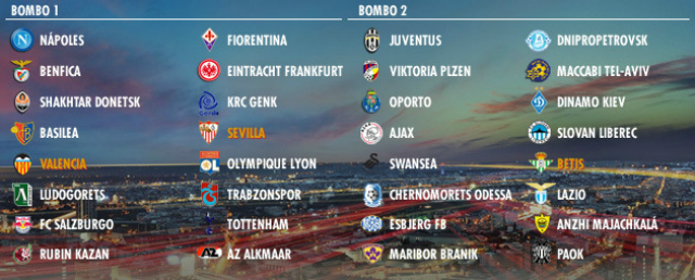 clasificados europa league