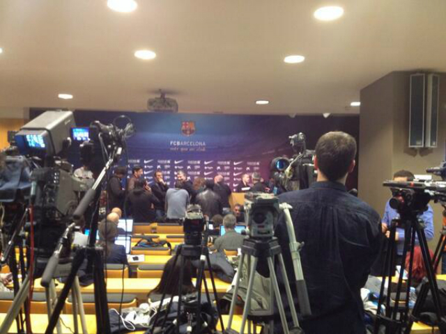 sala de prensa fcb