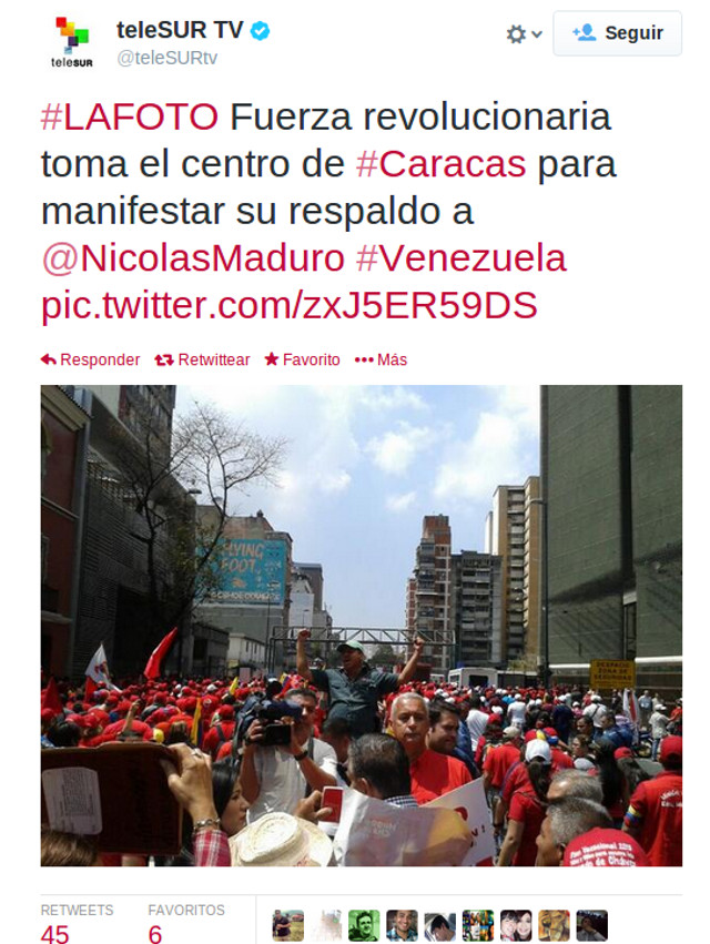 oficialismo venezuela marcha