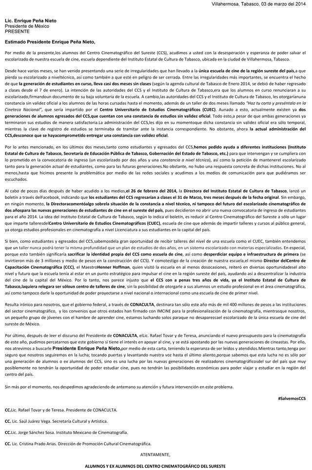 CARTA_SURESTE