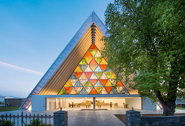 Shigeru Ban cardboard cathedral