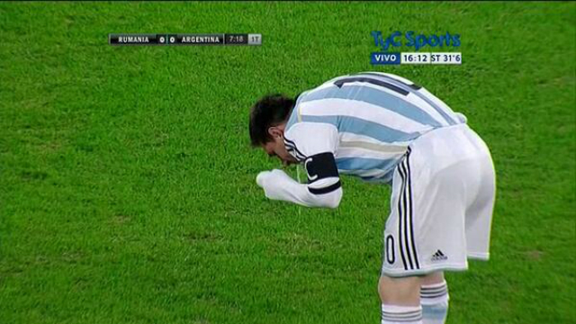 messi vomito