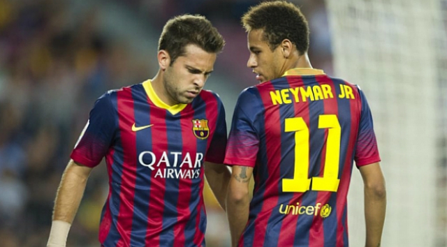 neymar y alba