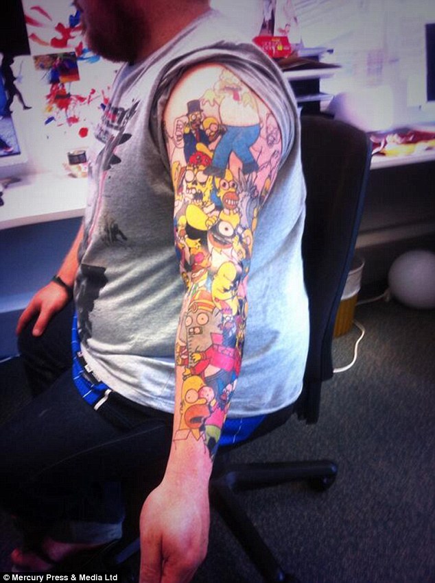 tatoo homero simpson2