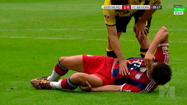 javi martinez lesionado