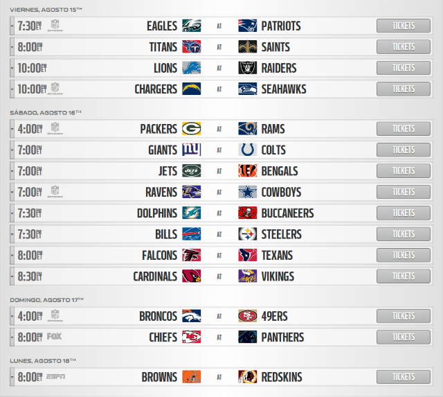 semana 2 nfl