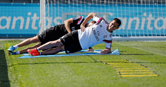 entrenamiento chicharito madrid 2