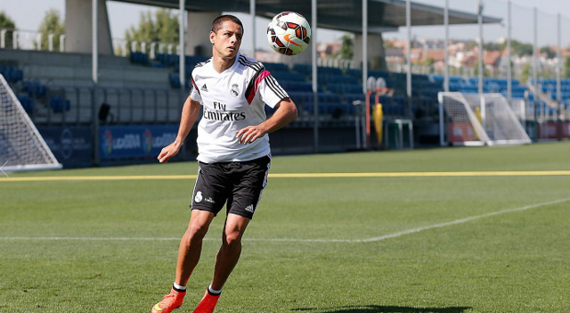 entrenamiento chicharito madrid 5