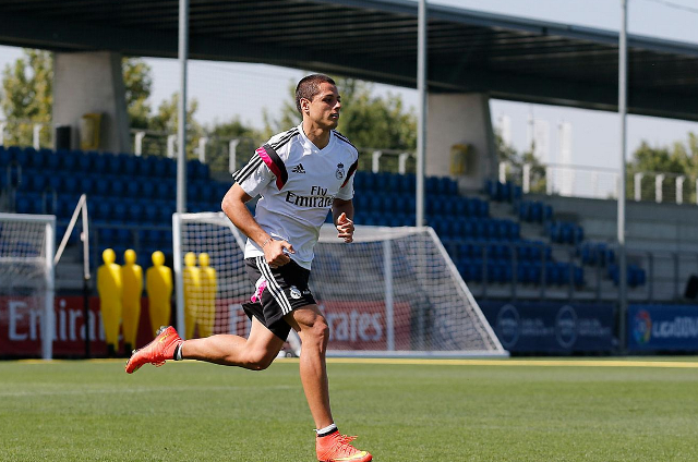 entrenamiento chicharito madrid