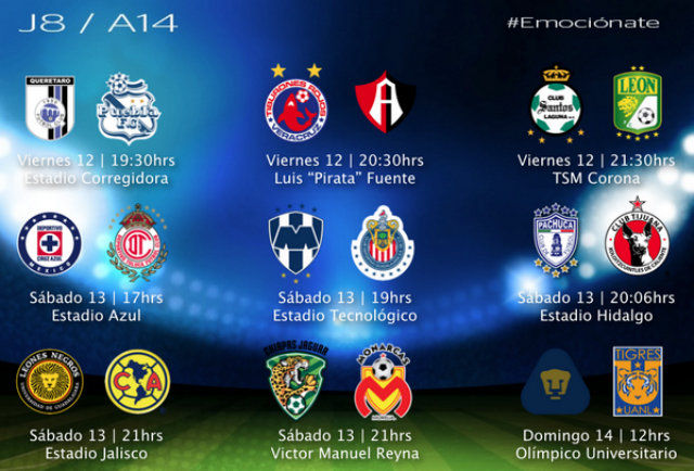 jornada 8 liga mx