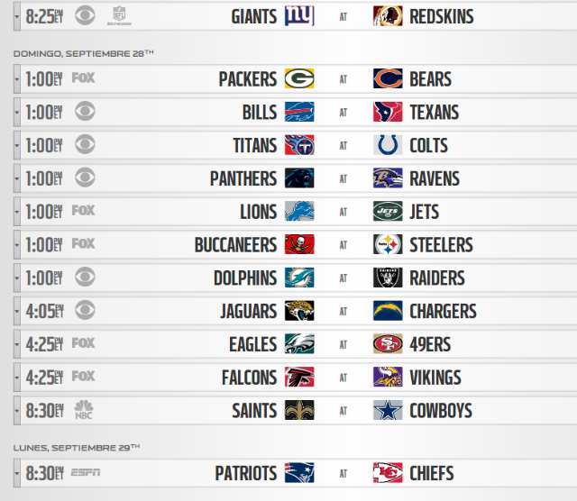 semana 4 nfl