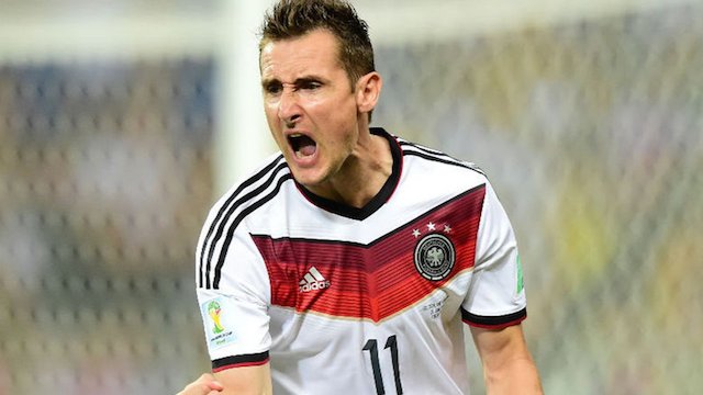 Miroslav Klose alcanzó la marca histórica de Ronaldo como goleador absoluto de todos los mundiales