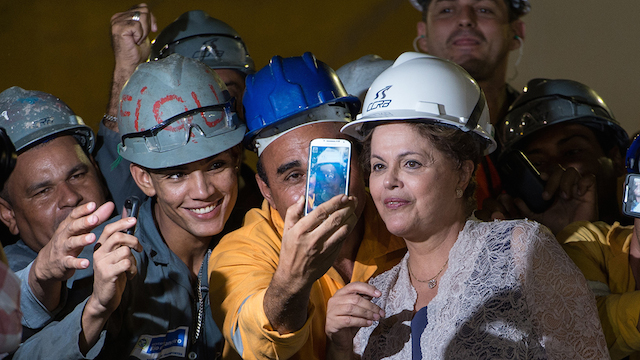 BRAZIL-TRANSPORT-METRO-ROUSSEFF