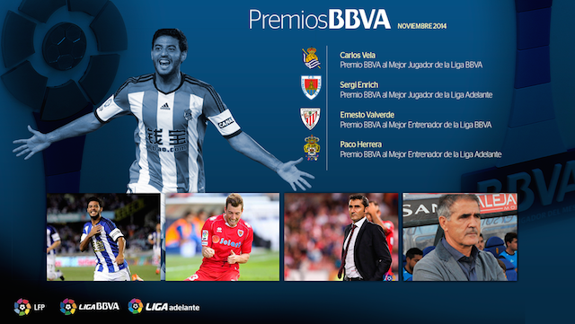 premios liga bbva noviembre carlos vela