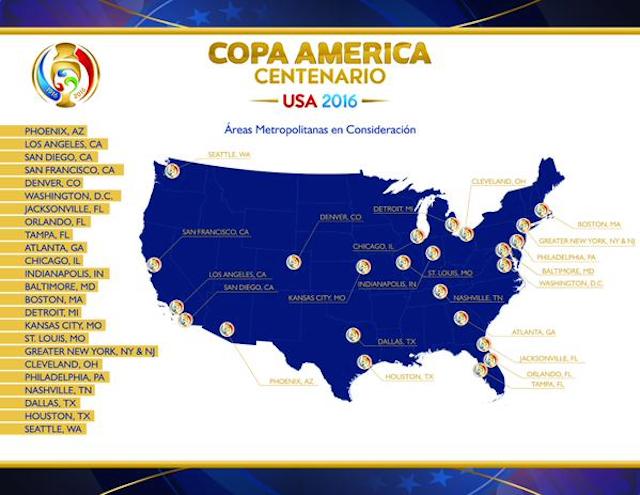 mapa copa america 2016