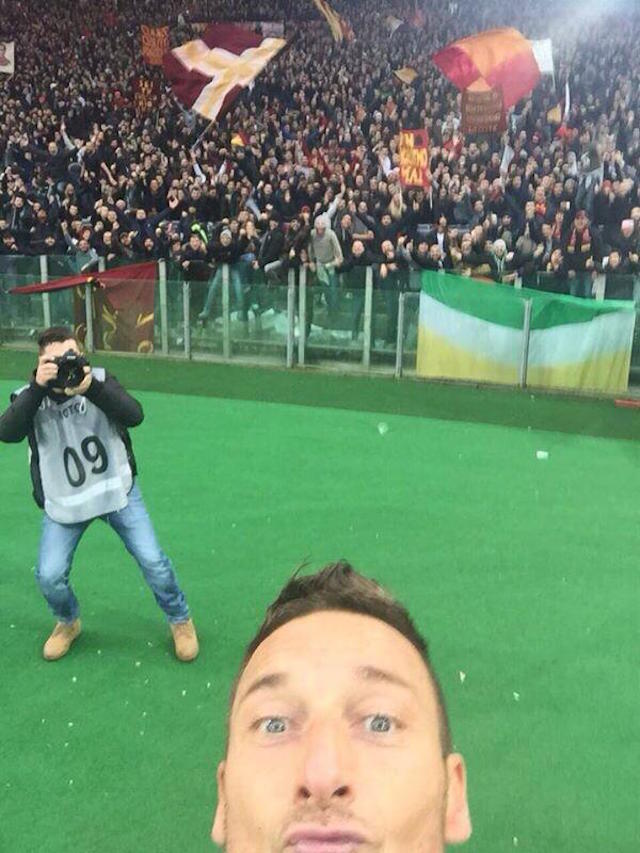 selfie totti