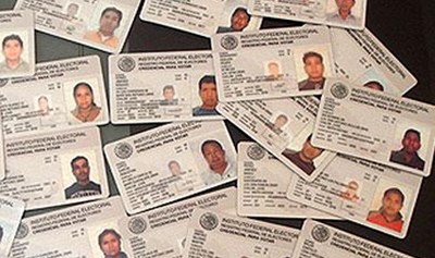 Credenciales de elector del INE