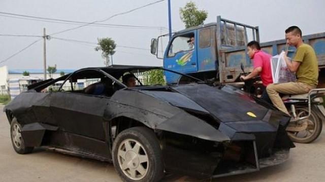 Un chino fabricó su propio Lamborghini 