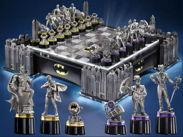 El ajedrez iluminado de Batman... ¡edición de lujo! 